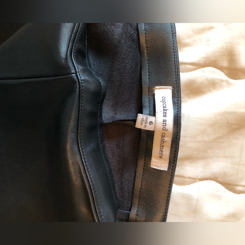 Cupcake and cashmere leather pants